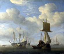 212/velde, willem van de, the younger - an english vessel and dutch ships becalmed